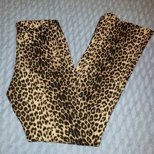 Vintage Paris Blues leopard print boot cut pants size 5 EUC